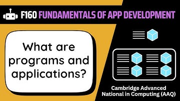 Programs & Applications | 1.1 | OCR AAQ | Application Development | F160