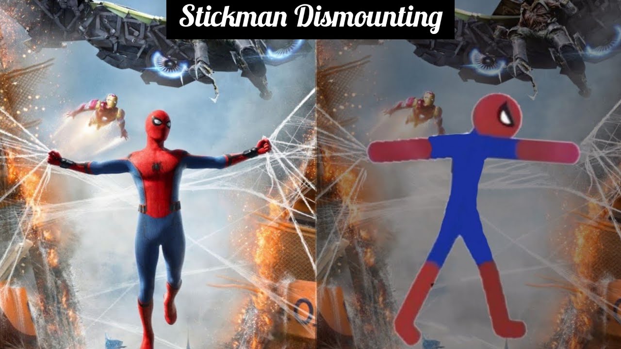 Канал спайдер. Stickman Dismounting человек паук. Stickman Dismounting funny moments. Stickman vs Spiderman. Spider Stick.