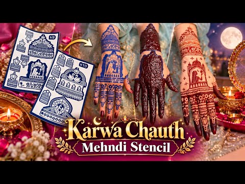 DIY krvachauth Mehndi stencil