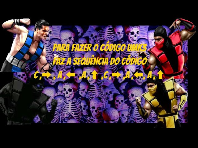 Tano-Pro. somente codígos Ultimate Mortal Kombat 3 Sega