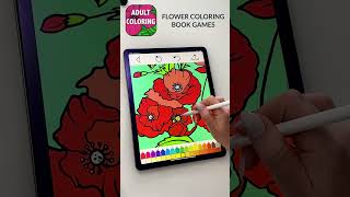 Coloring Book For Adults FLOWER COLORING PAGES #coloring #adultcoloring #relax #calm