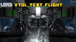 Space Engineers - VTOL Drop Ship Test Flight , Buckle Up