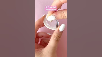 DIY seashell candles🤍
