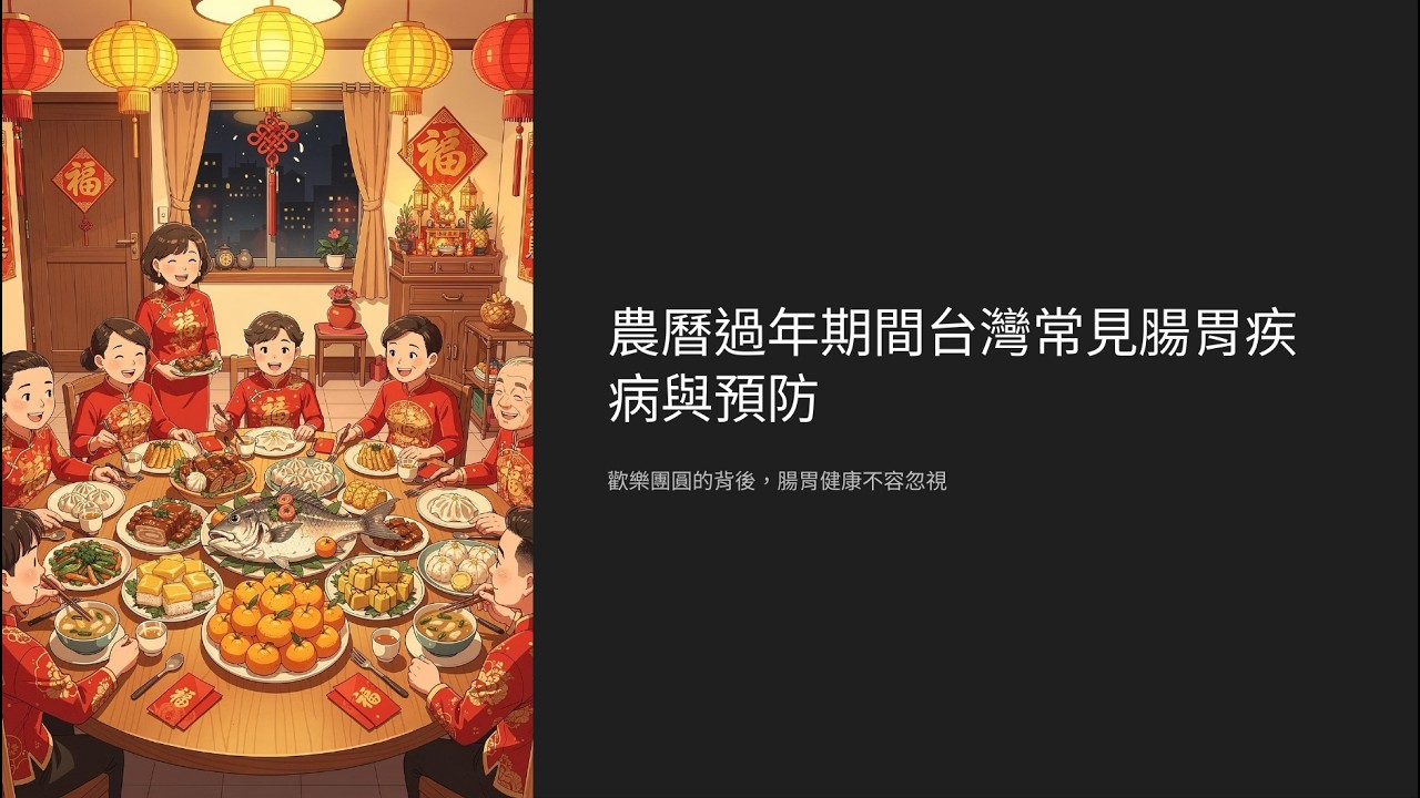 春節期間的腸胃病