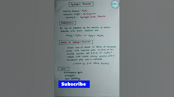 #hydrogenperoxide#assayofhydrogenperoxide#preparation#youtubeshorts #shorts#trending