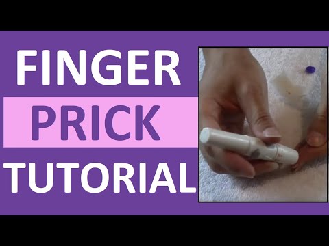 Video: Wie man einen Finger für einen Blutfleckentest sticht (mit Bildern)
