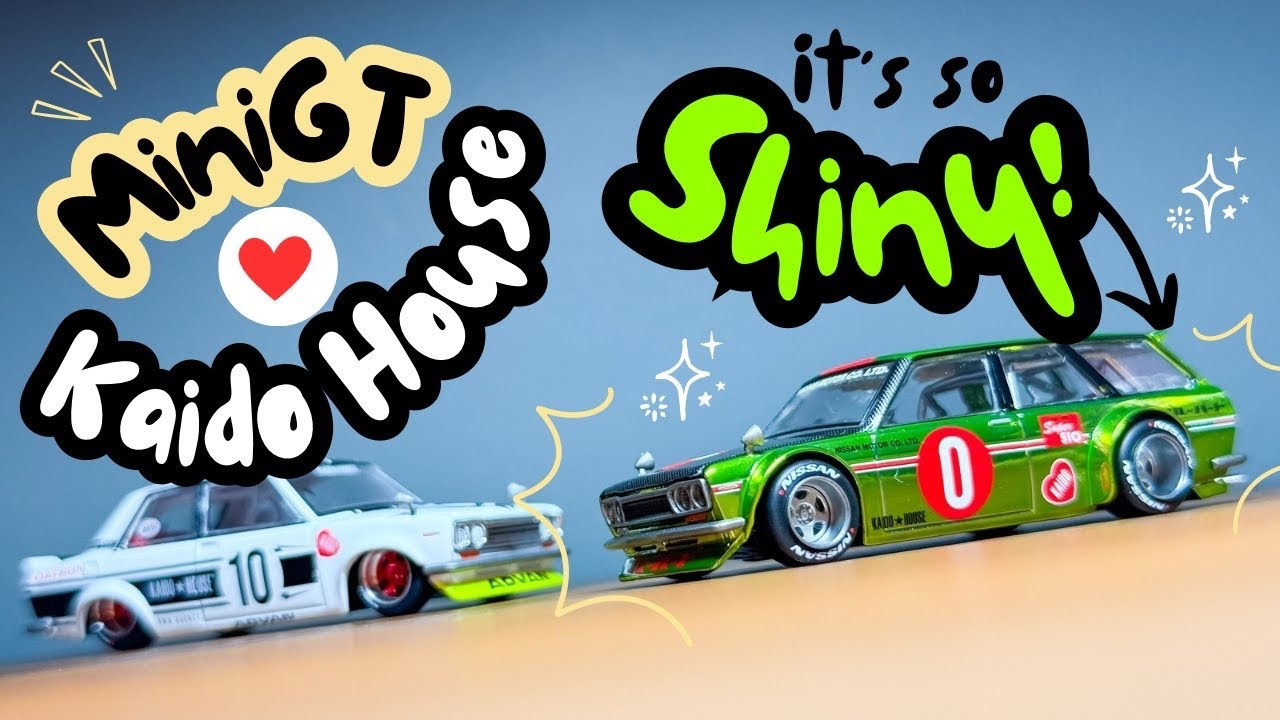 MINI GT 街道ハウス　ダットサン510ワゴン OG FLO 　チェイス KAIDO HOUSE x TSM ミニGT 1/64 ダットサン KAIDO 510 ワゴン カーボン