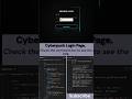 Built a Cyberpunk Login Page with Neumorphism! #html #css #js #coding #webdevelopment #programming
