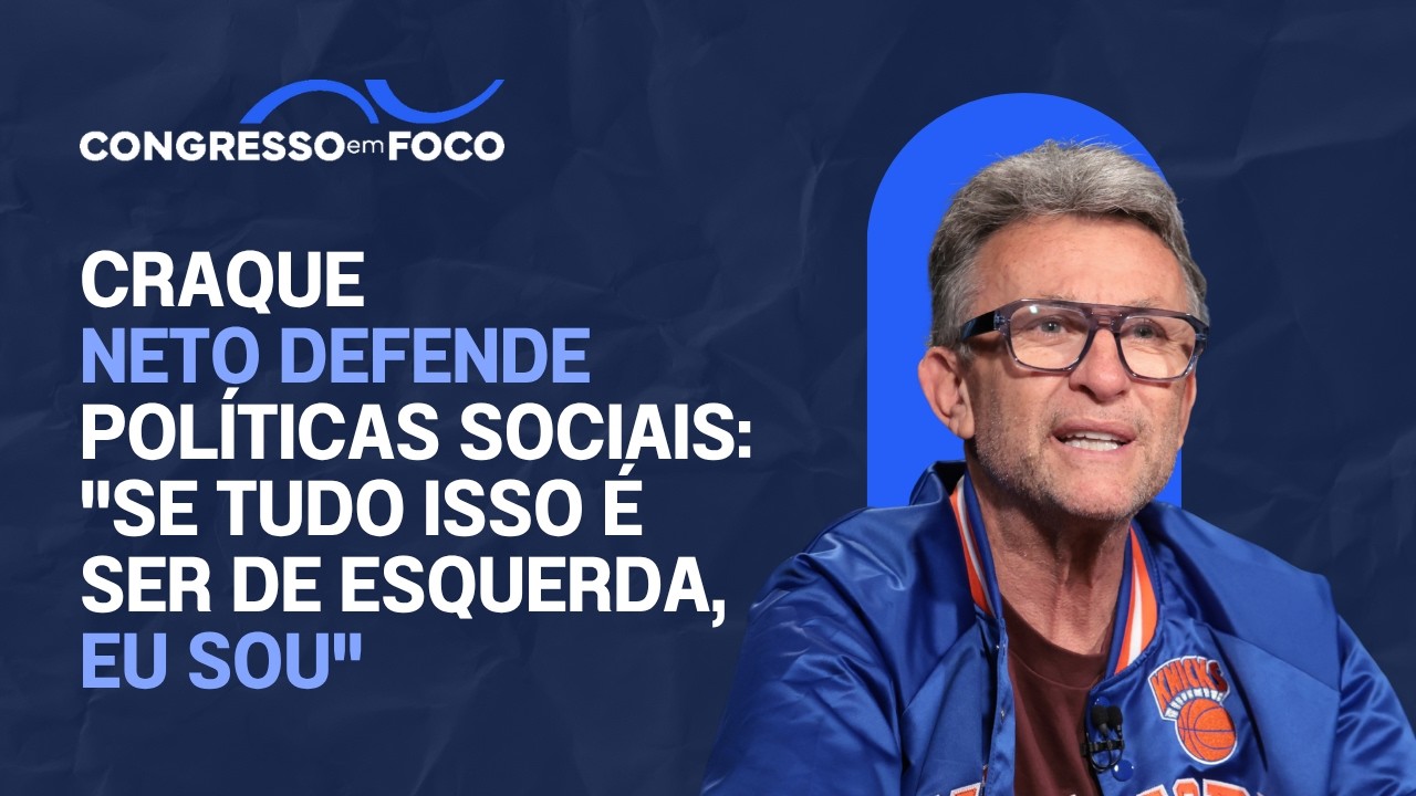 Craque Neto defende políticas sociais: "se tudo isso é ser de esquerda, eu sou" Craque Neto defende políticas sociais: "se tudo isso é ser de esquerda, eu sou"