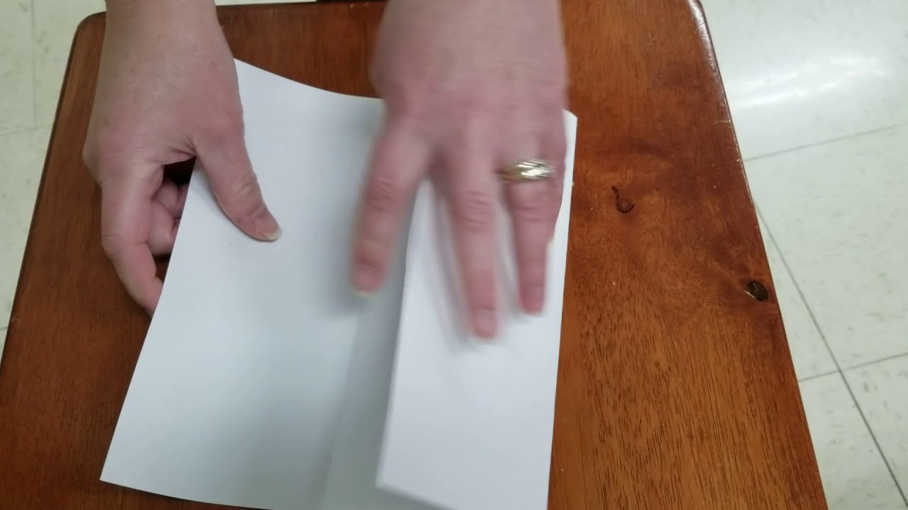 How To Fold Paper Into Thirds