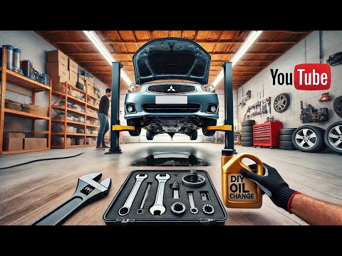 2012-2024 Mitsubishi Mirage do-it-yourself DIY oil change. No jack or hoist required. Minimum tools.