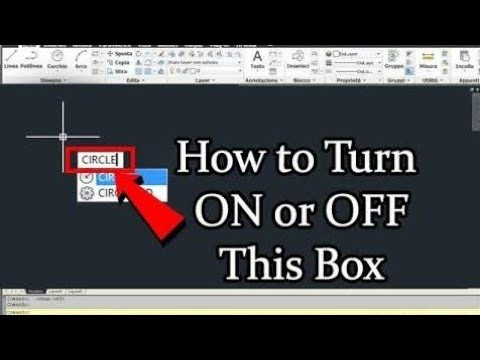 How to input command beside cross hair cursor in Autocad || autocad  tutorial || toggal button - YouTube