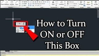 How to input command beside cross hair cursor in Autocad || autocad tutorial || toggal button