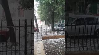Impresionante tormenta de granizo en Córdoba Argentina