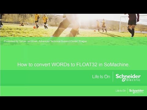How to convert WORD to FLOAT in SoMachine