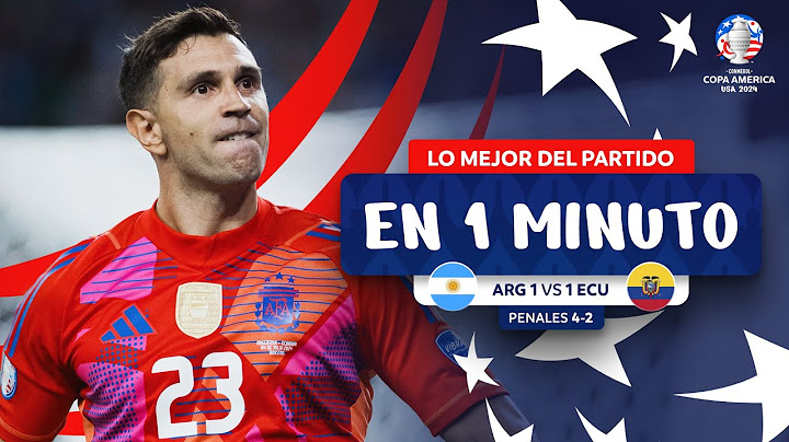 LO MEJOR  DE ARGENTINA (4) 1-1 (2) ECUADOR EN 1 MINUTO | CONMEBOL COPA AMÉRICA USA 2024™