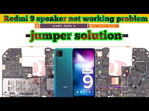 Redmi 9 Speaker not working problem jumper solution| speaker ways ...