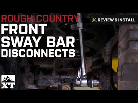 Jeep Wrangler Rough Country Front Sway Bar Disconnects 2.5 in (2007-2017 JK) Review & Install