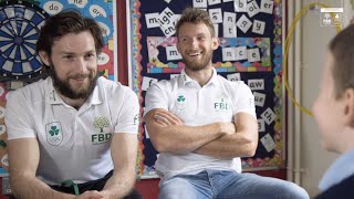 Irish Olympic Rowers, the O'Donovan Bros, Quizzed by Kids