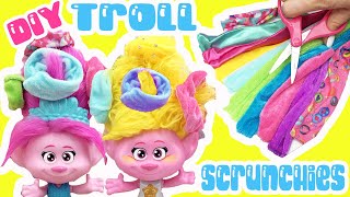 Trolls Band Together Movie Poppy and Viva Learn How to Make Scrunchies! Crafts for Kids