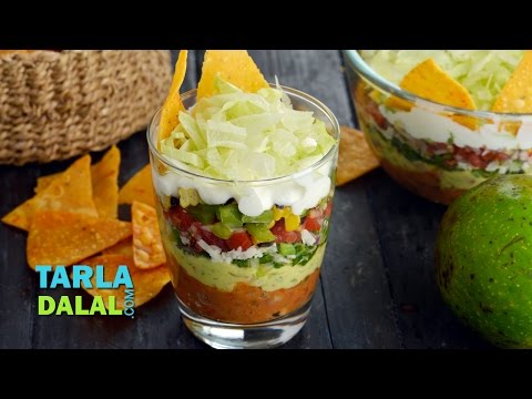 7 Layered Mexican Dip by Tarla Dalal