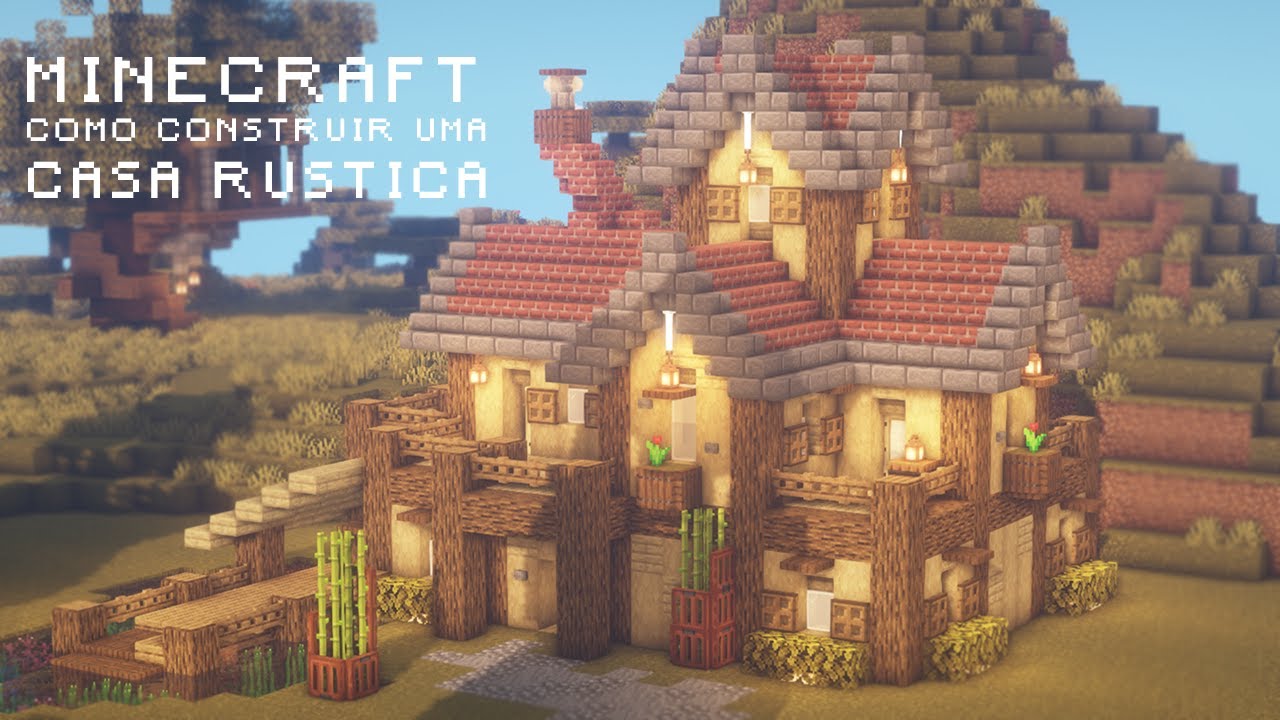 Tutoriais Minecraft: Como Construir uma Casa Rustica 