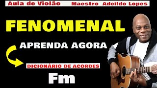 ✅ COMO FAZER O ACORDE   Fm  ( Fá Menor) 🎸 DEDO A DEDO -  (PARA INICIANTES)🔥AULA DE VIOLÃO