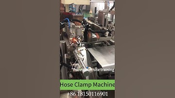Hydraulic Hose Clamp Fastener Machine #hoseclamp #machine #automatic #factory
