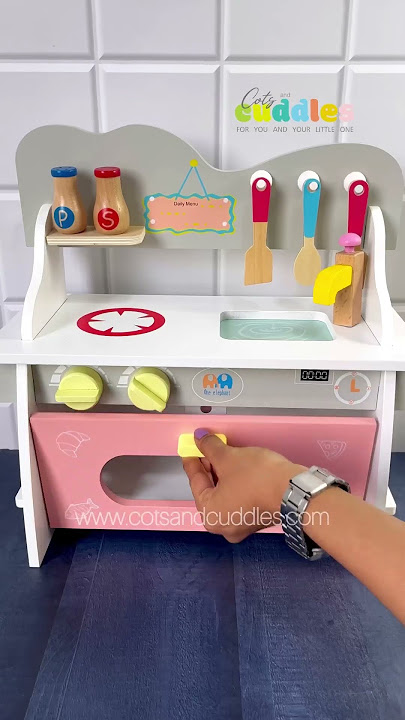 wooden kitchen set to let your little chef’s imagination run wild #shorts #kitchenset