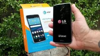 LG Phoenix 2 AT T unboxing affordable pre paid device with a premium design