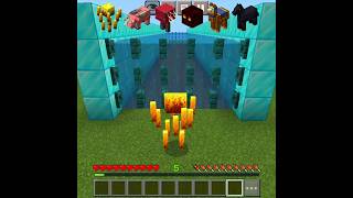 Which Minecraft Mob Can Survive Rainbow Dropper? 🤯#minecraft #shorts
