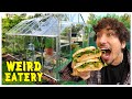 Eating At The Weirdest Restaurant in LA (Eating in a GREENHOUSE!)