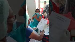 Vaccination of 50 years old lady| Funny  video