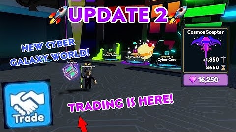 🚀Update 2🚀 UNLOCKED CYBER GALAXY & TRADING! - Mining Simulator 2 (Roblox)