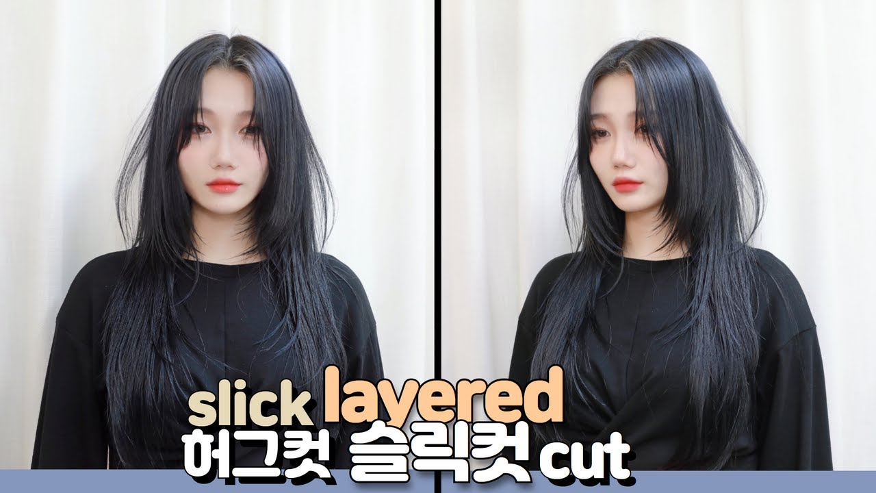 SUB)얼굴 앞쪽이 가벼운, 슬릭컷 레이어드컷 스타일 how to cut long layred style 청담동 미디움 레이어컷  | 마스터콴