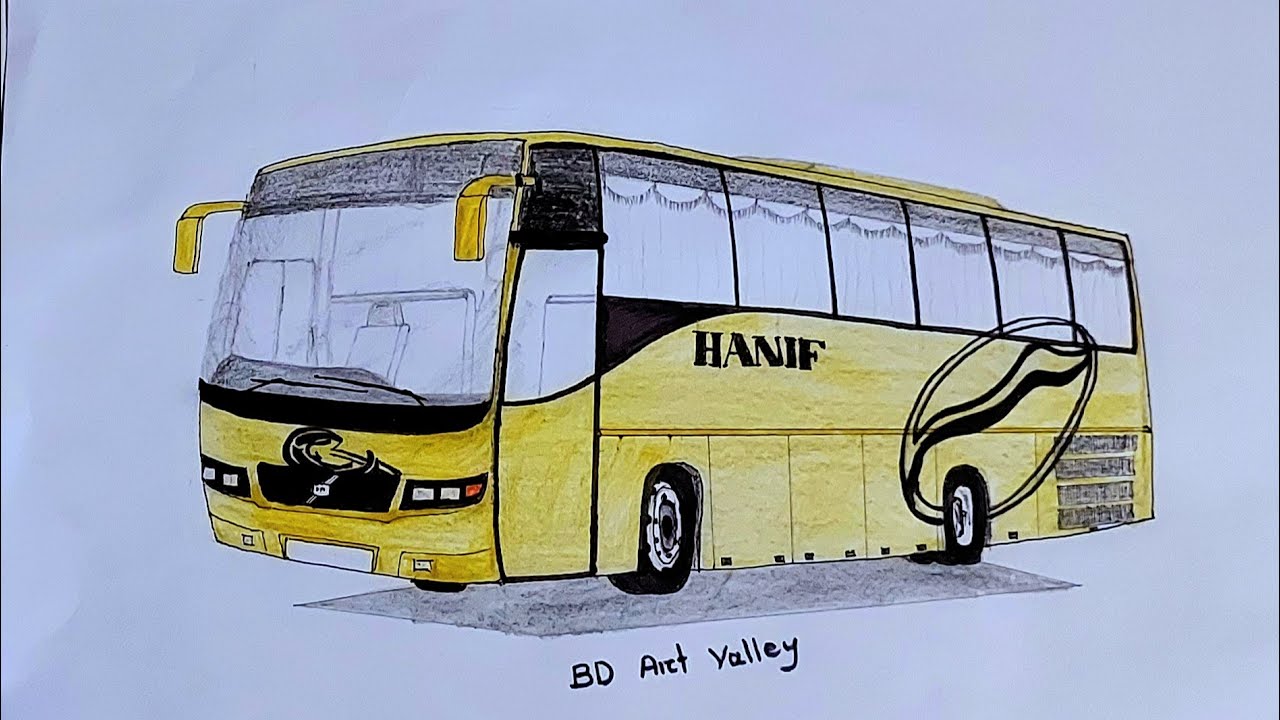 Old Model Volvo B7R Bus Art, Hanif Enterprise || BD Art Valley