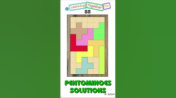 Not an image. #88 (Solution SETUP) Pentominoes Math Puzzle #mathchallenge #Shorts #puzzlegame
