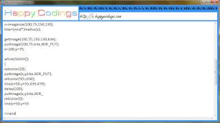 Kite flying code in C   C Code Example