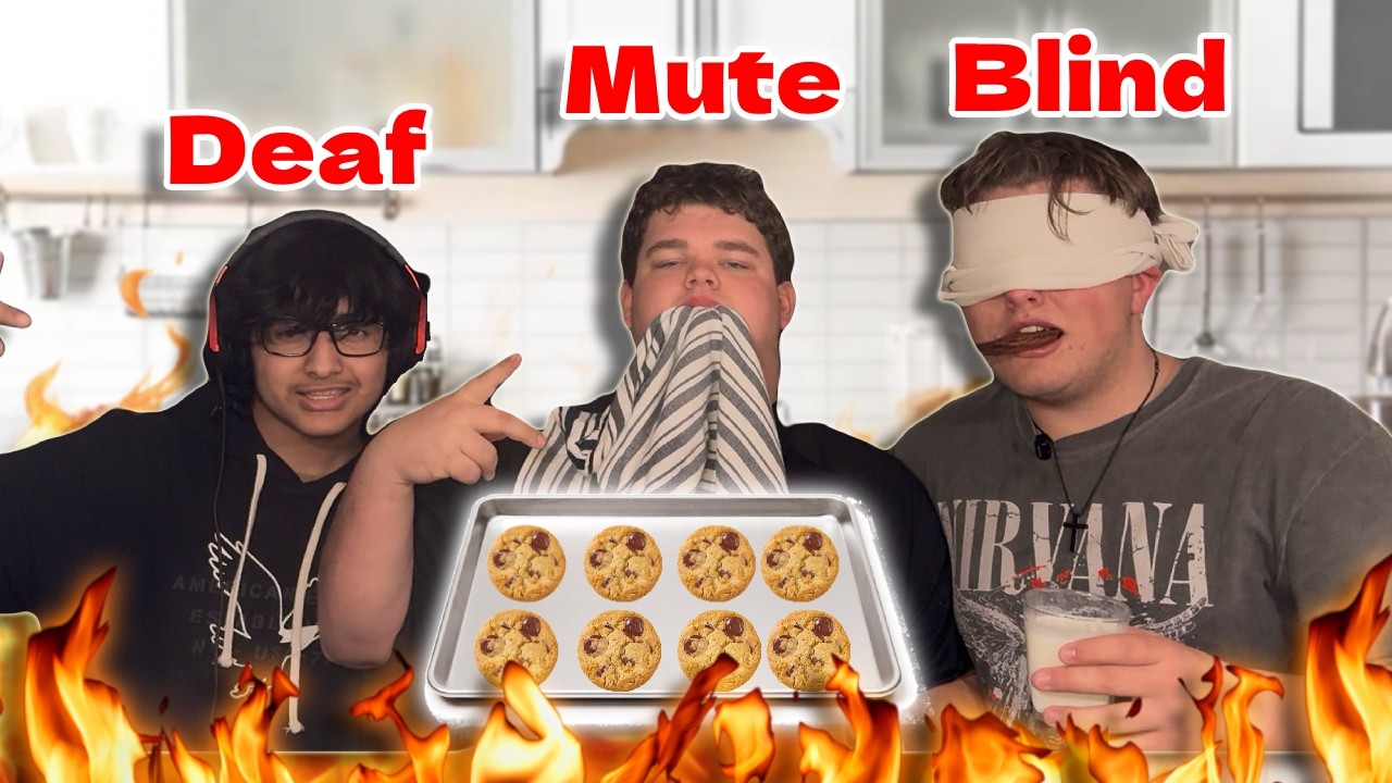 BAKING COOKIES While BLIND, DEAF AND MUTE