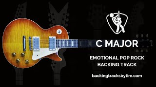 Emotional Pop Rock Backing Track in C Major / A Minor | 80 BPM