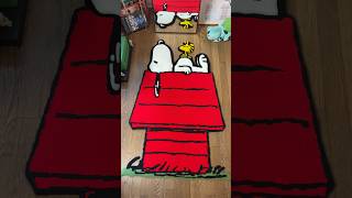 Finally finished the Snoopy Dog house I was working one 🙂‍↔️ #snoopy #peanuts #tufting #rug
