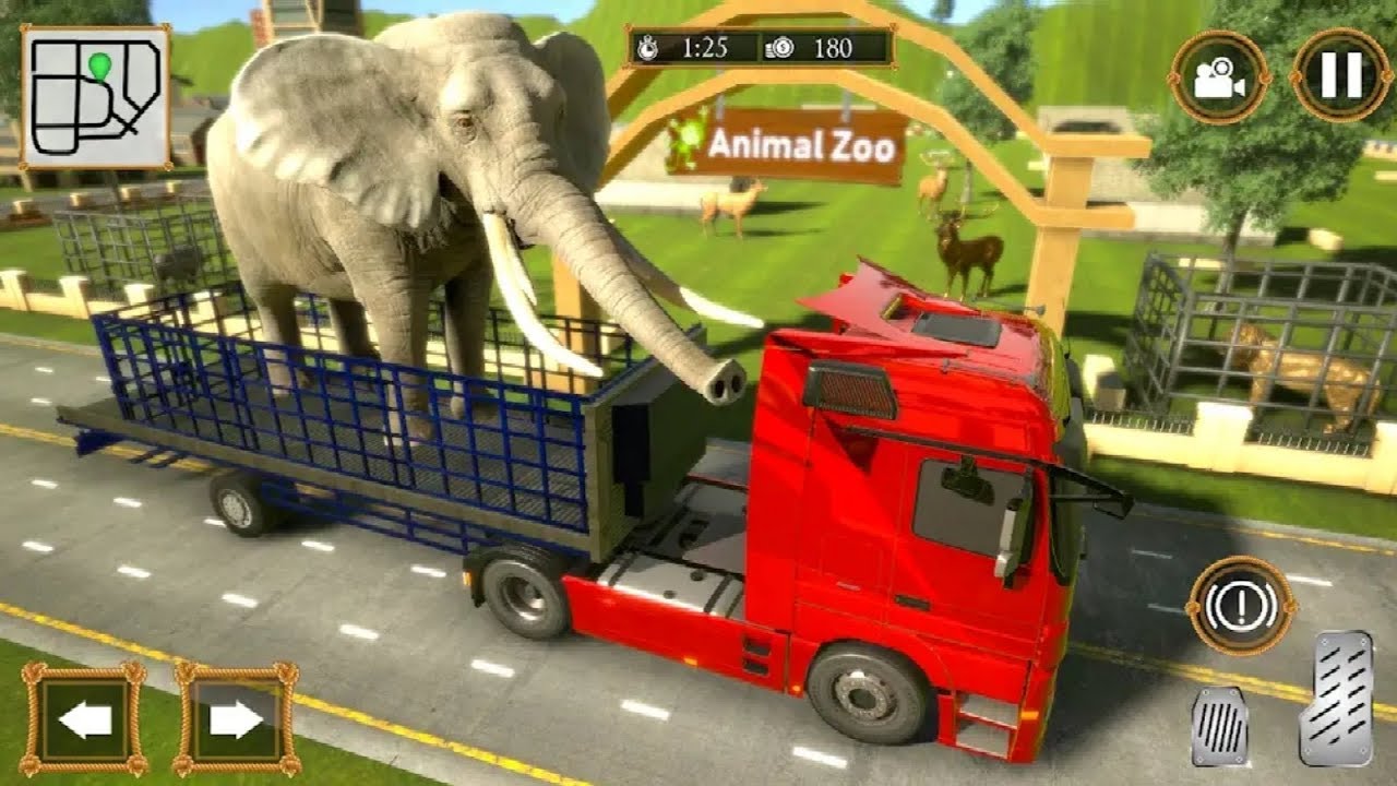 Wild Animal Transporter Truck Simulator Android Gameplay 