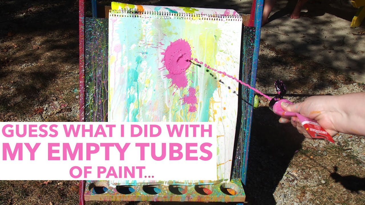 Guess What I Did with my Empty Tubes of Paint - YouTube