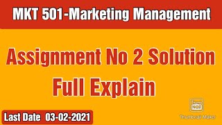 Marketing Management (MKT501) Assignment 2 Full solution || Urdu screenshot 4