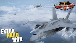Red Alert 2 | Extra Hard Mod | AIRSTRIKES FROM THE USA | 1 vs 7 brutal ai