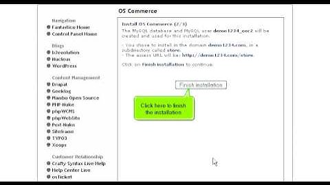 How to install osCommerce