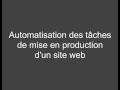 Automatisation des tches de mise en production dun site web