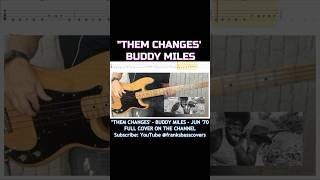 Them Changes - Buddy Miles - FRANKS BASS COVERS #shorts