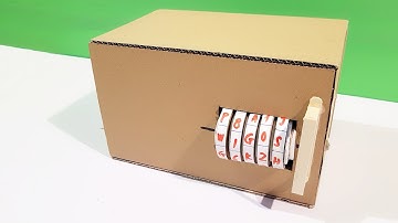 How to Make Safe with Combination Lock from Cardboard