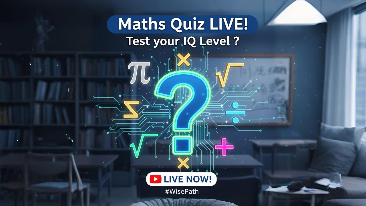 🔥 Maths Quiz LIVE! | Test your IQ Level ? No.37